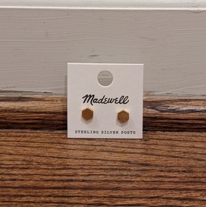 Madewell hexagon stud earrings